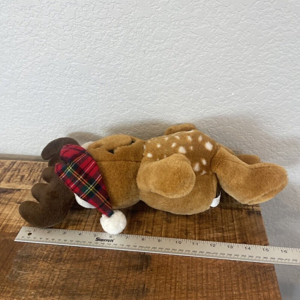 DanDee Tickle Wiggle Christmas Smiley Reindeer Plush Wiggles Does NOT Sing - Picture 5 of 7